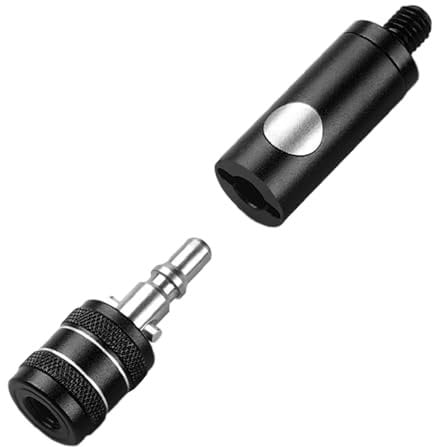 TINGB Universal Fishing Net Connector, Quick Release, Alloy, Black