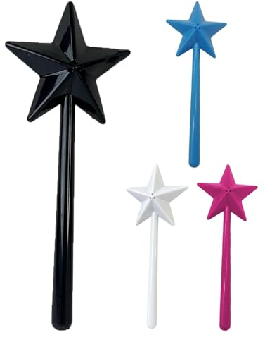 Smileshiney Salz-und Pfefferstreuer in Zauberstabform aus Kunststoff, Zauberstab Salz Und Pfeffer Streuer, Zauberstab Salz-und Pfeffer Streuer, Zauberstab Salz & Pfeffer Streuer, Gewürzstreuer