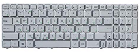 High-Tech Place Tastiera RU per ASUS K52 K53S X61 N61 G60 G51 MP-09Q33SU-528 V111462AS1 0KN0-E02 RU02 04GNV32KRU00-2 V111462AS1 (bianco)