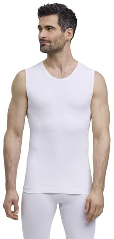 FALKE Herren Baselayer-Shirt Warm M S/l Sh Funktionsmaterial schnelltrocknend 1 Stück, Weiß White 2860, XL