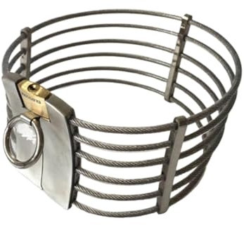 Edelstahl Sex Halsband/Halsreif/Halsfessel mit O-Ring, SM Bondage Fesseln Fetisch Erotik Sklaven Neck Kragen Cosplay Collar mit Schloss Erwachsene Sexspielzeug für Männer Frauen (Size : Weiblich)