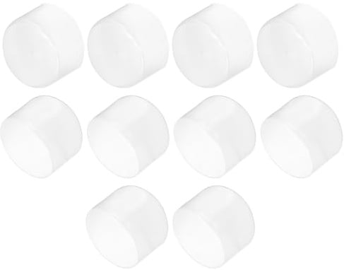 QUARKZMAN 10 Stück Gummikappen, 60mm Rohrstopfen Endkappe Rund Schutzkappen Pfostenkappe Abdeckkappen Zaunpfosten Endspitze Kappen für Gartenstühle Tischbeine Möbelfüße Gleiter, Klar