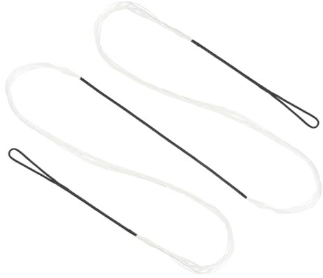 PATIKIL Recurve Bogensehne, Bogenschießen Bogensehnen Ersatz 14 Stränge Langbogen Sehne Bogenschnur für Universelle Recurvebogen Bogensportausrüstung, Weiß AMO 60 (Tatsächlich 56)
