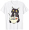 Cat Ramen Nudel Japanische Anime Manga Kawaii Katze T-Shirt