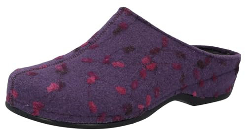 Berkemann Damen Berkoflex Clogs Filz wide Fußbett: herausnehmbar 6,0 lila Filz