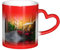 DEXNEL Italian Old Street Heat Changing Mug 11oz Coffee Mug Starry Sky Ceramic Color Changing Cup Unique Holiday Gift