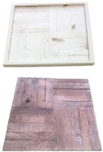 30x30x3cm Teak Form für Wandverkleidungen aus Gips und Beton