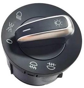 Interruptor Faro Delantero Compatible Con SEAT Para ALTEA Para IBIZA V Para LEON 1P1 2005-2020 2021 Botón De Interruptor Faro De Coche Perilla De Interruptor De Control De Luz Antiniebla 5ND941531A