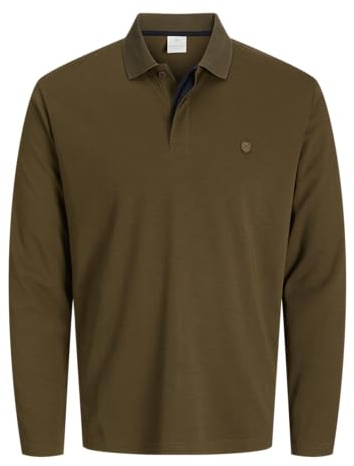 JACK & JONES Male Langarm-T-Shirt Einfarbig Langarm-T-Shirt