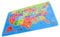 KONTONTY Educational Usa Map Puzzle Wooden Jigsaw for Boys and Girls World Map Learning Game Preschool Toys for Boys Girls