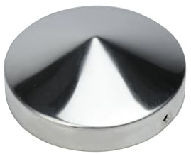 Wovar Pfostenkappen rund aus Edelstahl für 12 cm Pfosten - Pro Stück