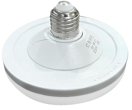 Pilipane Lampadina LED a forma di disco volante, ad alta potenza, super luminosa, a risparmio energetico, per corridoio, per uso domestico, attacco a vite E27, colore bianco 18W, 24W, 36W, (18 W.)