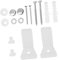 POPETPOP 1 Ensemble Kit de Fixation de Toilette Inoxydable et Nylon de Boulons pour Montage Sécurisé des Wc et Bidets Accessoire Pratique pour Installation Au Sol