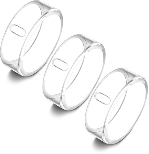 ZOOROO 3 Stück Ringe Cover Kompatibel mit Oura Ring Gen 4/Gen 3 Horizon/Heritage/Ultrahuman Schutz, Abriebfestes Matt TPU Schutzhülle für Oura Protector Zubehör Herren Damen(Größe 9,Transparent*3)