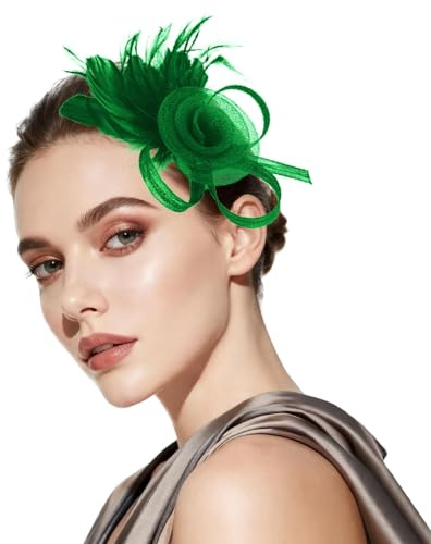 VLYX Federhaarspange für Damen, geeignet für Anlässe wie Hochzeiten, Gartenpartys und Geburtstage.