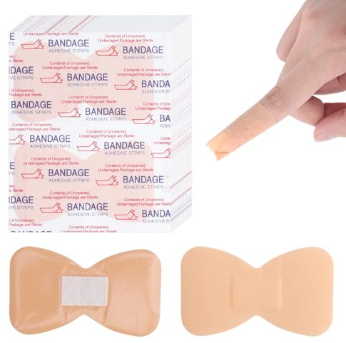60 Stk Fingerkuppe Pflaster Selbsthaftend für Fingerpflaster & Zehenpflaster Extra Starkes Fingerpflaster mit Elastischer Passform Latexfrei Atmungsaktiv Stück für Alltag Arbeit Sport & Reise
