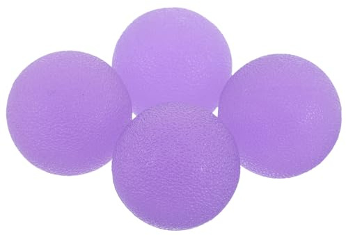 ifundom 4pcs Hand Therapy Balls High Elastic Stress Relief Squeeze Balls for Adults Portable Grip Training Forearm Strength Exercisers for Hand Wrist Finger Rehabilitation