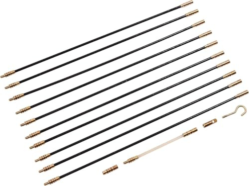 Cable Access Kit 10 Piece 300mm Cable Rod Set, Wire Pulling & Routing