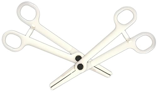 Pinze per Piercing Usa e Getta 25 Pezzi, Regolabili | Plastica e Silicone di Colore Chiaro, Confezione in Sacchetto, Uso Professionale per Perforazione del Corpo