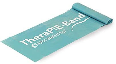 AFH Webshop Therapie Band | Übungsband | Fitnessband | Trainingsband | ca. 2m | sehr leicht | hellblau