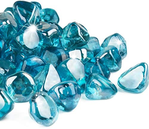 GASPRO Verre à feu réfléchissant pour Foyer Bleu Caraïbes 2,54 kg