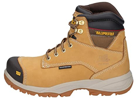 Caterpillar Mens Spiro Lace Up Waterproof Leather Safety Boot (12 UK) (Honey)