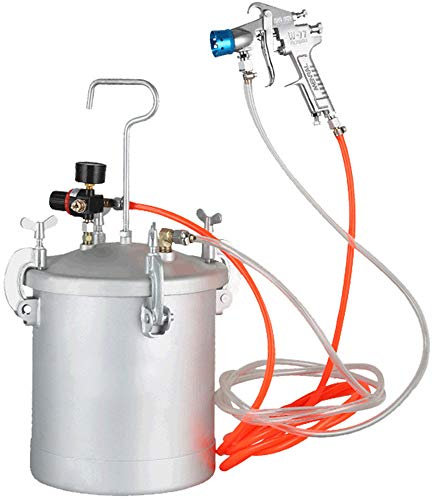 YUNSHINE 10L pneumatique imitation pierre peinture pression Spray pistolet coloré laque aérographe haute capacité pression seau marbre peinture (pistolet de pulvérisation amélioré)