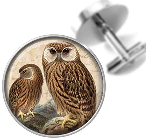 Death Devil Handgefertigte Manschettenknöpfe, Manschettenknöpfe, Eulen, handgefertigt, für Trauzeugen, Väter, Herren, Geschenk der Liebe, Metall