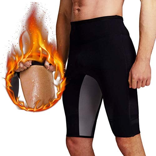Martiount Pantaloncini Sauna per Uomo Body Shaper Pantaloncini Hot Sweat Shorts Pantaloni da Allenamento di Routine Pantaloni Dimagranti in Neoprene Dimagrante Slim Gym Esercizio Fitness L