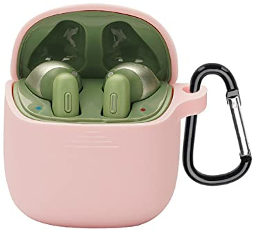 NOKOER Cilicone Schutzhülle für JBL Tune 220TWS, ultradünn, weich, rutschfest, Nicht leicht zu verschmutzen, JBL Tune 220TWS, Rosa