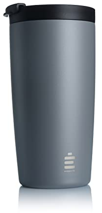 HYDRATE Travel Mugs, Reusable Coffee Cup Travel with Leak-Proof Lid, Multiple Colours, Stainless Steel Thermal Vacuum Coffee Mug for Hot and Cold, Insulated, Easy-Clean 340ml (Nardo Grey)