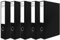 Box File Pack of 5 Locked Storage Box Black A4 File- 75mm deep Foolscap Folder Black Box Files for Office Stationery Document Box File Organiser Foolscap Size
