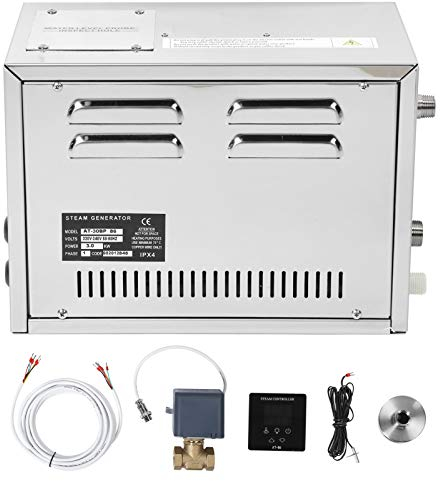 Topiky Generatore di Vapore, Attrezzatura per Bagno Turco con Motore 3KW, decalcificazione Automatica Rottura Scatola Impermeabile, Temperatura costante Automatica Automatic