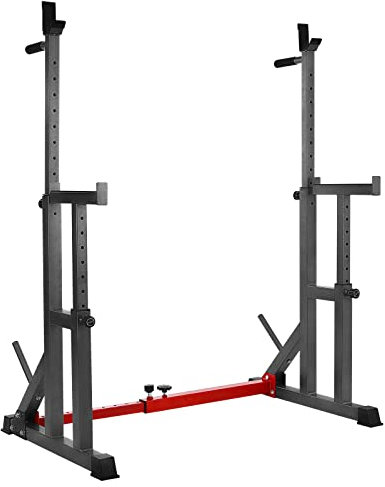Squat Rack, Hantelständer, verstellbare Langhantelablage, Multifunktions-Langhantelablage, Kniebeugenständer für Bankdrücken, Schulterdrücken, Dip, einstellbare Hantelablage für Home Gym