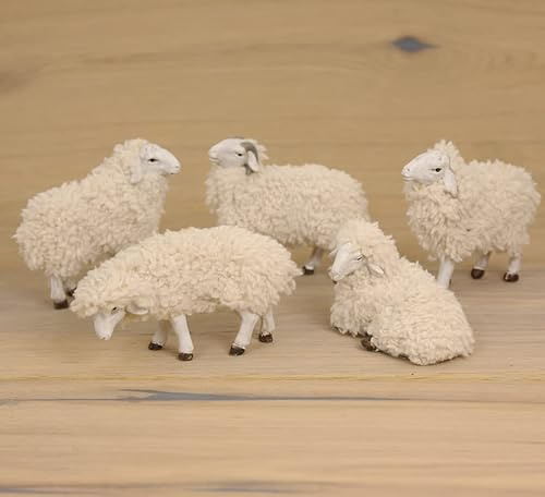 dekoprojekt Tierfigur Wollschafe 4 cm