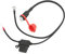 Yuecoom Battery Connector Lead Wire, Battery Waterproof Fused Connector Lead Wire, 1/4in / M6 Ring Terminal Harness Replacement for Optimate 2 3 for TM Style