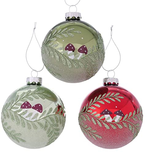Boltze 2024445 Finlan Weihnachtskugel Sortiert 8 cm (1 Stück)
