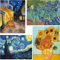 5D Diamond Painting Kit - 4 Stück, Diamant Kunst Set, 5D voller Diamant DIY Handwerk Home Wall Dekoration Diamant Sonnenblume, Sternenhimmel [30×40cm]