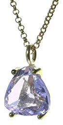 Zarte Tansanit-Halskette - Trilliant Anhänger Halskette, Edelstein Halskette, Handgefertigte Gold Halsketten für Frauen - Schmuck für Hochzeiten, Jubiläen, PArties - mit Geschenkbox