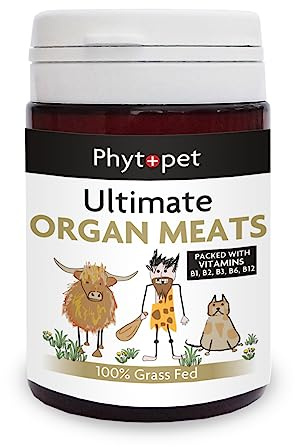 PhytoPet Ultimate Organ Mix | Freeze-Dried Beef Organ Multivitamin | Bioavailable Nutrition Booster for Pets | 90 Capsules | 30-Day Supply