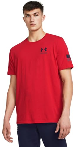 Under Armour Men's New Freedom Flag T-Shirt, (601) Red / / Midnight Navy, XL