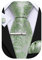Barry.Wang Corbata delgada de seda de 63 pulgadas para hombre, diseño de cachemira/color sólido, pañuelo de moda, 4 piezas, clásico, boda, fiesta de negocios, verde menta, Taille unique, Talla única