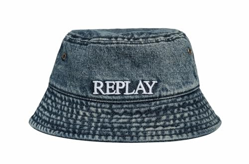 Replay Damen Aw4302.000.a0013b Baseballkappe, Blue Denim 493, Einheitsgröße EU