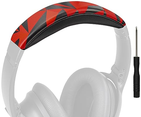 SOULWIT Replacement Headband Pad Kit for Bose QuietComfort 45 (QC45)/QuietComfort SE (QC SE)/New Quiet Comfort Wireless Headphones, Easy DIY Installation (Red Storm)
