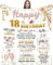 18th Birthday Gifts Blanket for Her, Birthday Gifts for Women Turning 18 Unique, Personalised Birthday Flanell Blanket for Women, Best Friends, Bestie, Sister, Daughter, Niece