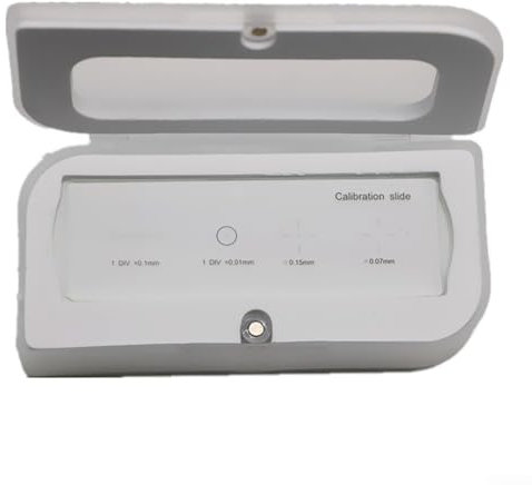 0.01mm Mikroskop Dia Absehen Kalibrierung Mikroskop Kalibrierung Lineal Mikroskop Zubehör mit elektronischen Okularen und Mikroskopkameras