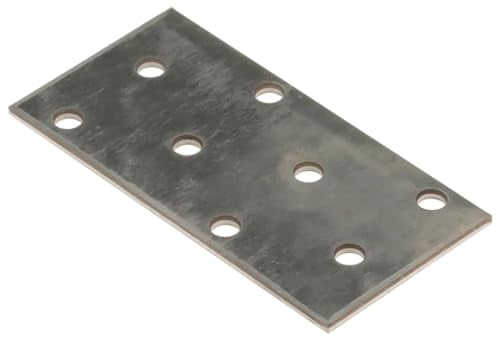 vidaXL Lochplatten 60 Stk., Lochplatte mit Löchern, Multifunktional Lochblech Blech für Holzmöbel, Flachverbinder Verbindungsplatte, 2 mm 80x40 mm Verzinkter Stahl