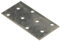 vidaXL Placas Perforadas 60 uds, Escuadras Rectas, Placas de Unión Plana, Soportes Conectores Planos, Acero Galvanizado 2 mm 80X40 mm