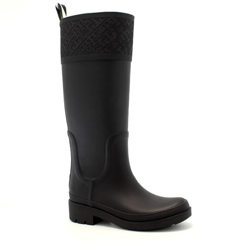 Tommy Hilfiger Damen Gummistiefel Rubber Long Boot Wasserabweisend
