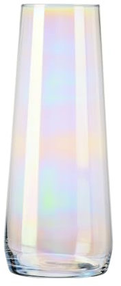 Krosno Vase / Carafe arc-en-ciel de 24 cm, verre irisé, verrerie polyvalente faite à la main, idéal pour les arrangements floraux ou le service de boissons, design unique, fabriqué en Europe